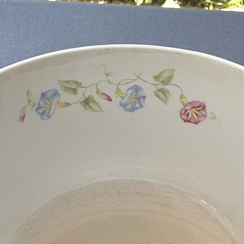 Hall China Morning Glory Blue Mixing Bowl Jewel Homemakers Institute